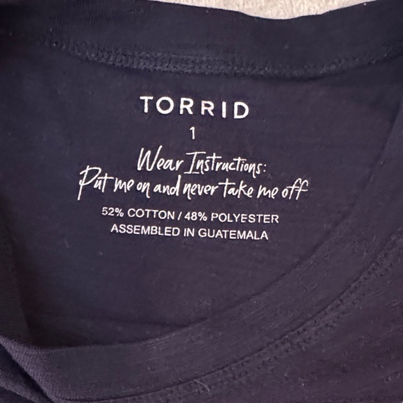 EUC Size 1 Torrid Graphic Tees Set - Aqua and Navy 2 shirts for 1 price! - Picture 5 of 7